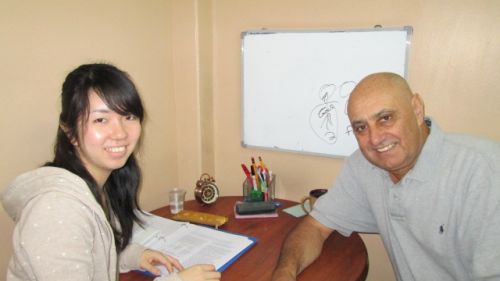 クラークフィリピン留学院_マンツーマン授業風景