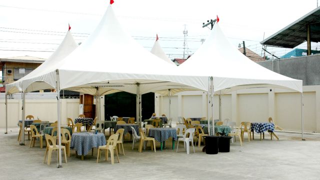 SMEAG Classic屋外休憩スペース